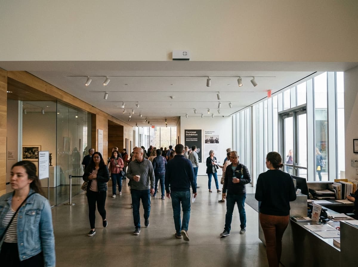 AI visitor counter monitoring capacity at a venue entrance