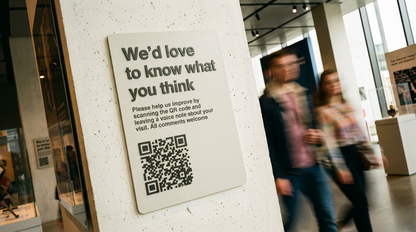 SaySo printed QR code feedback collection