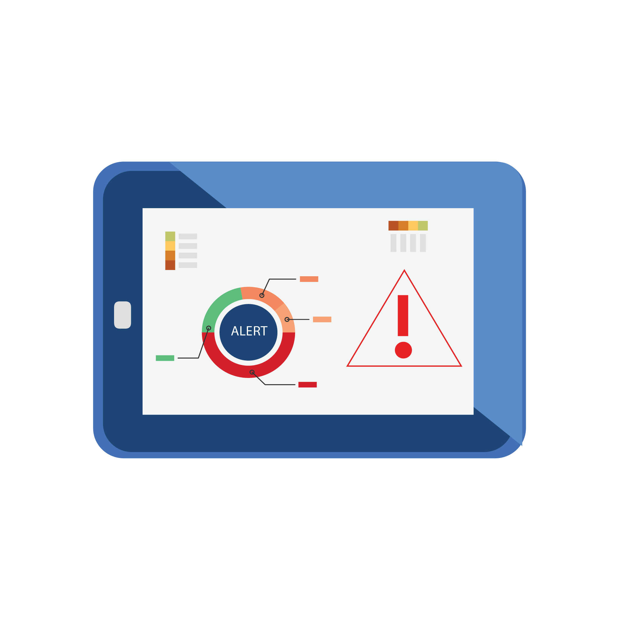 An illustration of an alert from the HoxtonAi Occupancy Monitor